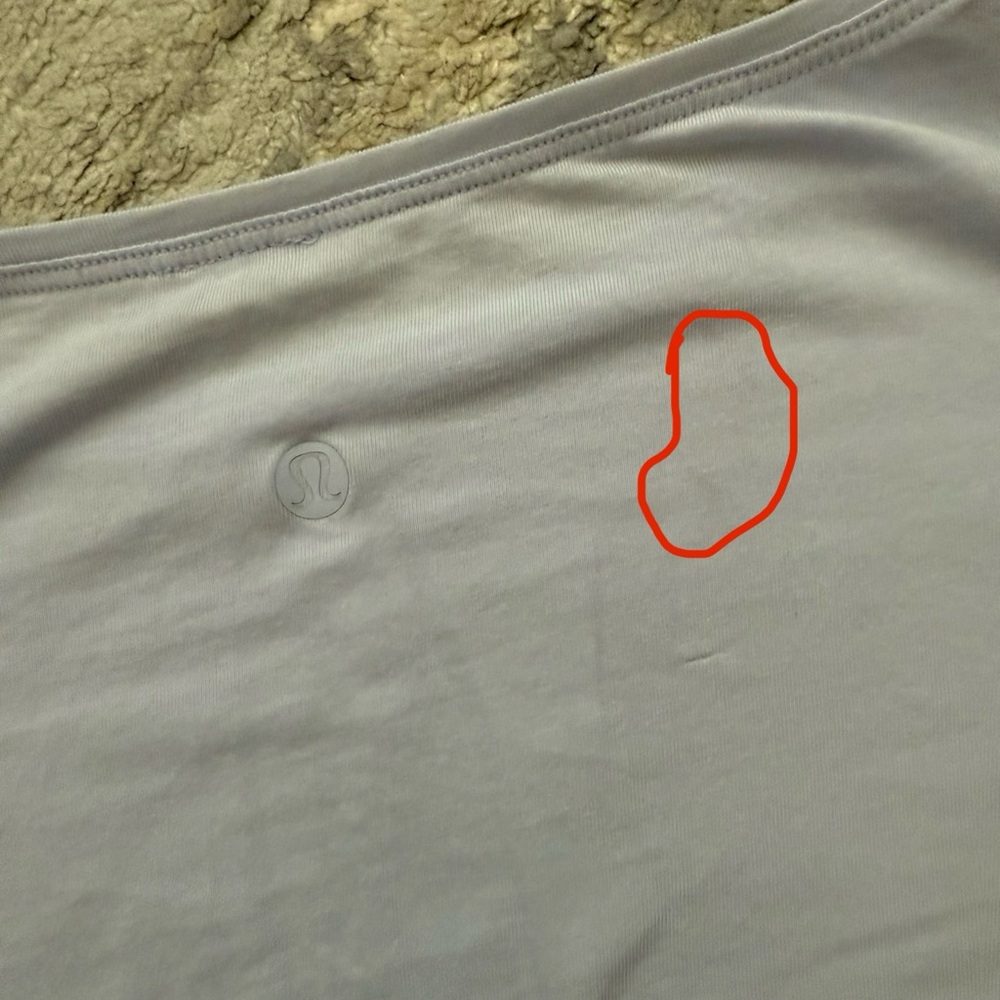 Lululemon Back in Action Short Sleeve Shirt Pastel Blue - Picture 7 of 7